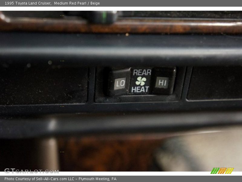 Medium Red Pearl / Beige 1995 Toyota Land Cruiser