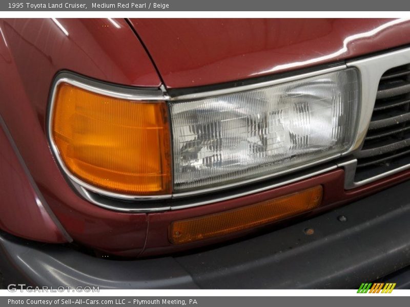 Medium Red Pearl / Beige 1995 Toyota Land Cruiser