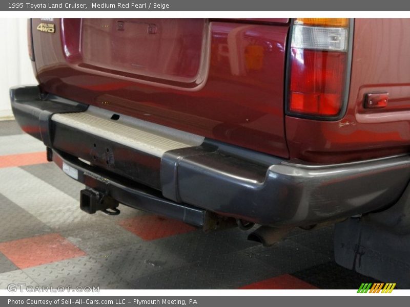 Medium Red Pearl / Beige 1995 Toyota Land Cruiser