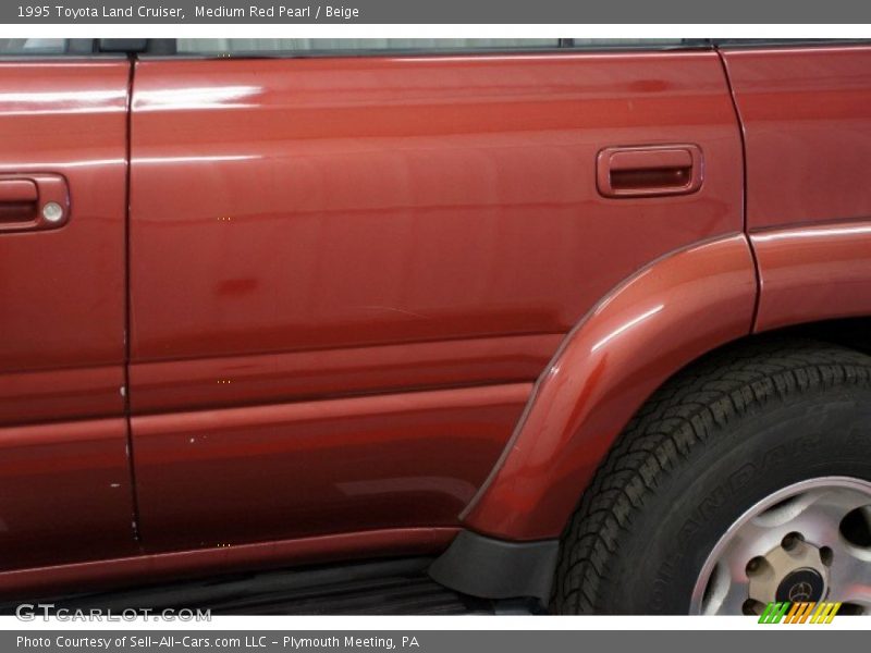 Medium Red Pearl / Beige 1995 Toyota Land Cruiser