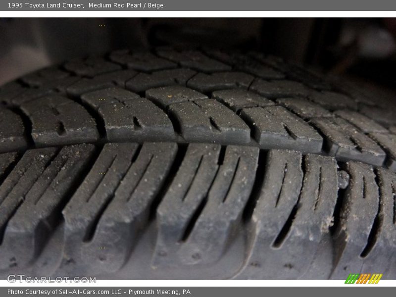 Medium Red Pearl / Beige 1995 Toyota Land Cruiser