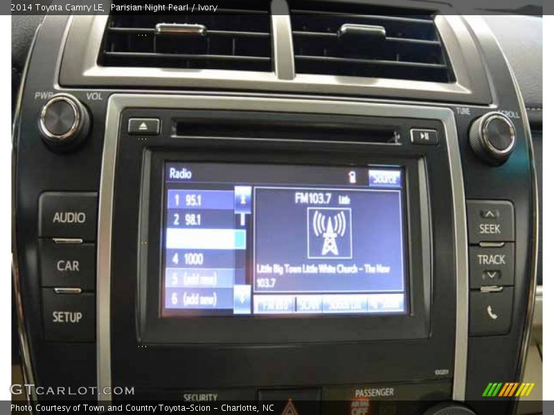 Parisian Night Pearl / Ivory 2014 Toyota Camry LE