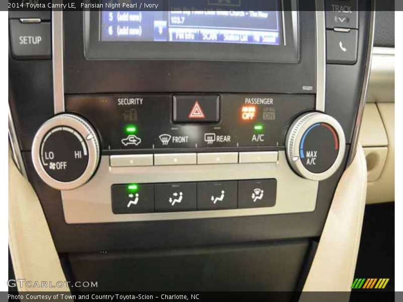 Parisian Night Pearl / Ivory 2014 Toyota Camry LE