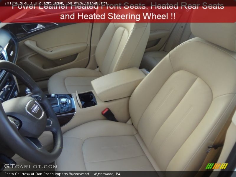 Ibis White / Velvet Beige 2013 Audi A6 3.0T quattro Sedan