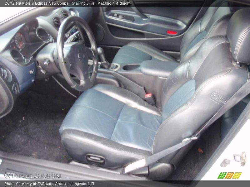 Sterling Silver Metallic / Midnight 2003 Mitsubishi Eclipse GTS Coupe