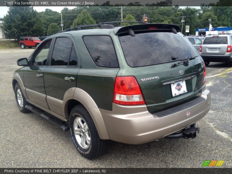 Ivy Green Metallic / Beige 2005 Kia Sorento EX 4WD