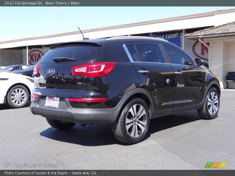 Black Cherry / Black 2012 Kia Sportage EX