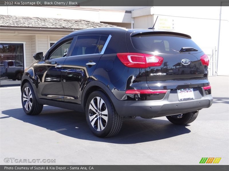 Black Cherry / Black 2012 Kia Sportage EX