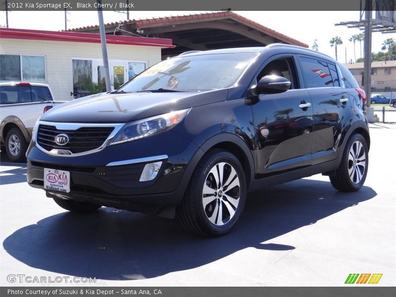 Black Cherry / Black 2012 Kia Sportage EX