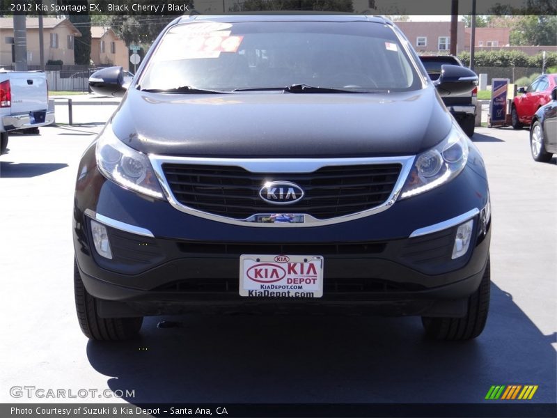 Black Cherry / Black 2012 Kia Sportage EX