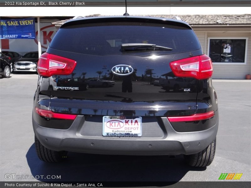 Black Cherry / Black 2012 Kia Sportage EX