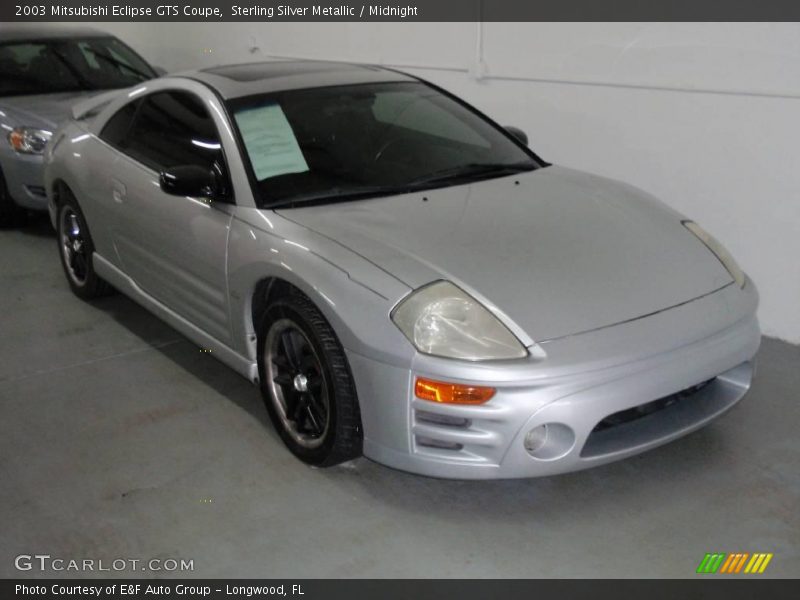 Sterling Silver Metallic / Midnight 2003 Mitsubishi Eclipse GTS Coupe