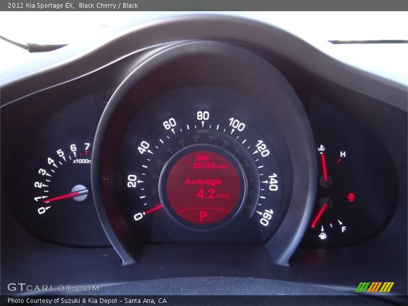 Black Cherry / Black 2012 Kia Sportage EX