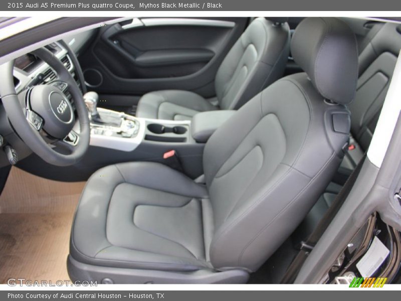 Mythos Black Metallic / Black 2015 Audi A5 Premium Plus quattro Coupe
