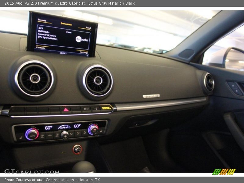 Lotus Gray Metallic / Black 2015 Audi A3 2.0 Premium quattro Cabriolet