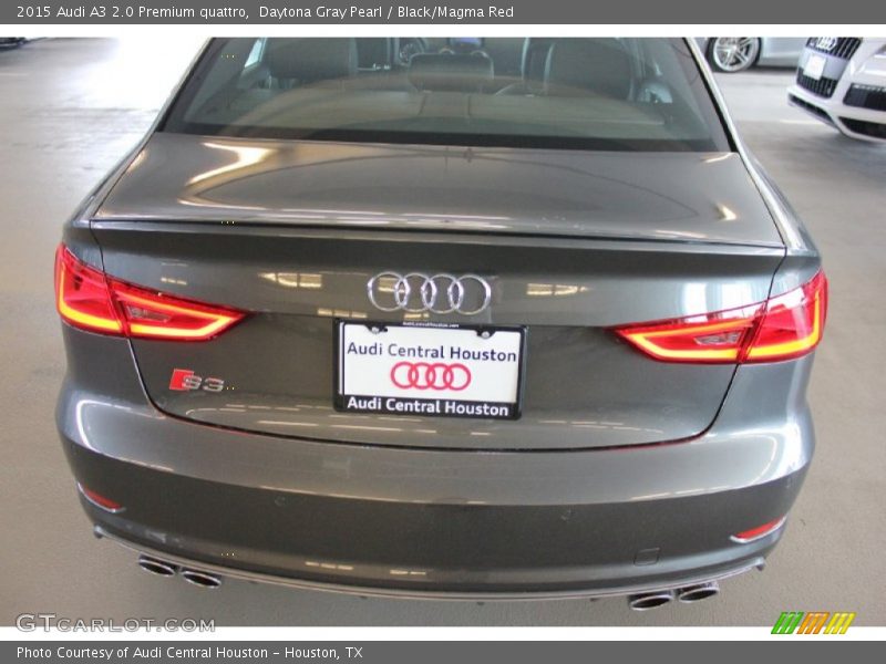 Daytona Gray Pearl / Black/Magma Red 2015 Audi A3 2.0 Premium quattro