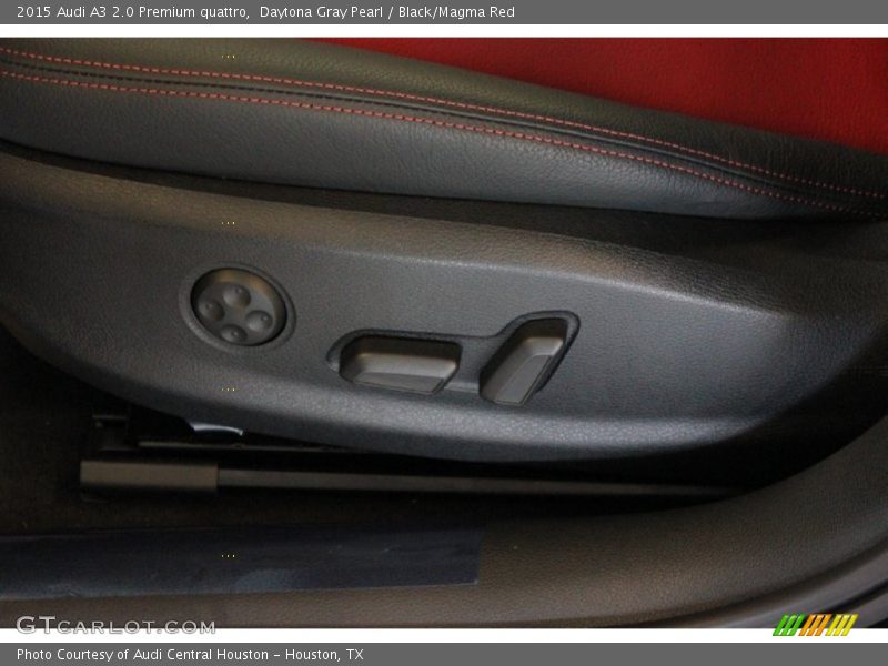 Daytona Gray Pearl / Black/Magma Red 2015 Audi A3 2.0 Premium quattro