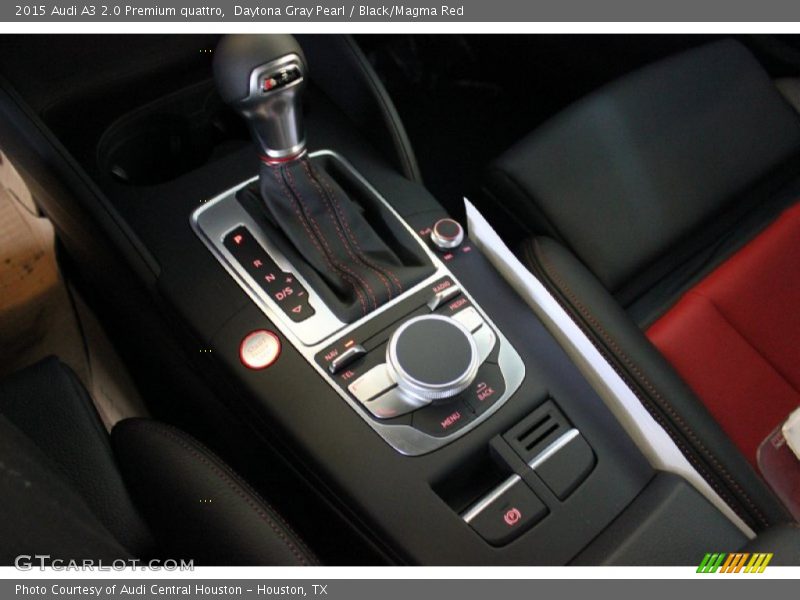 Daytona Gray Pearl / Black/Magma Red 2015 Audi A3 2.0 Premium quattro