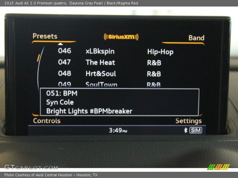 Daytona Gray Pearl / Black/Magma Red 2015 Audi A3 2.0 Premium quattro