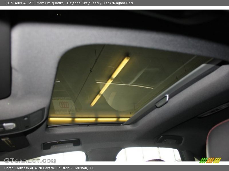 Daytona Gray Pearl / Black/Magma Red 2015 Audi A3 2.0 Premium quattro