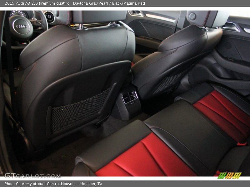Daytona Gray Pearl / Black/Magma Red 2015 Audi A3 2.0 Premium quattro