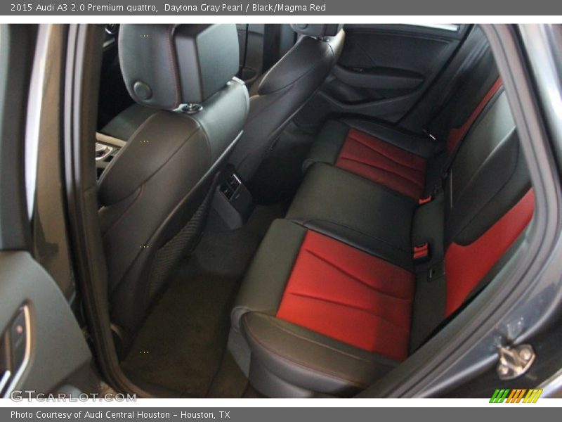 Daytona Gray Pearl / Black/Magma Red 2015 Audi A3 2.0 Premium quattro