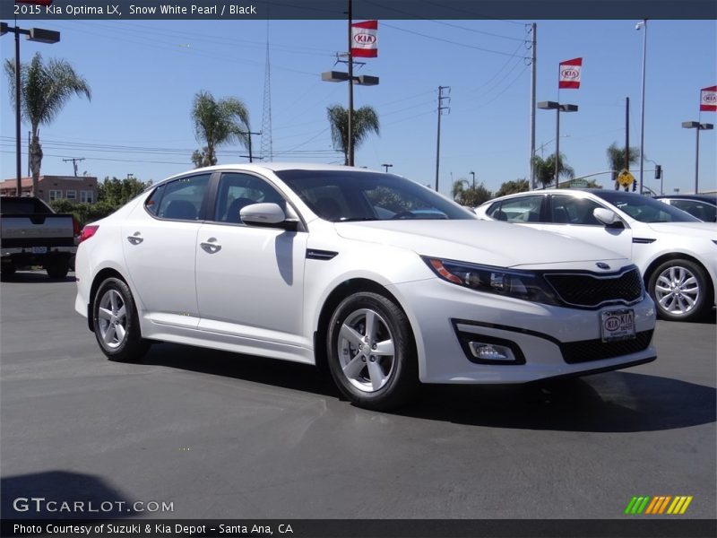 Snow White Pearl / Black 2015 Kia Optima LX