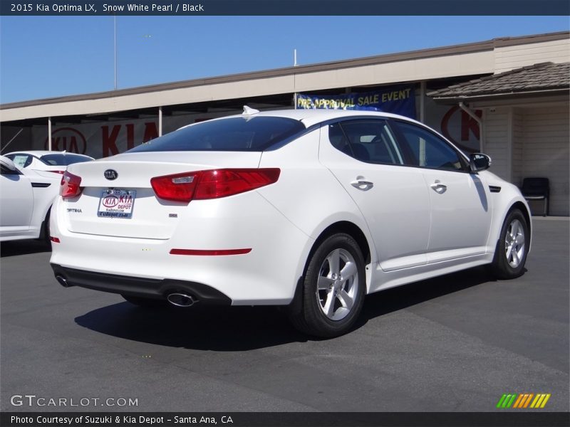 Snow White Pearl / Black 2015 Kia Optima LX