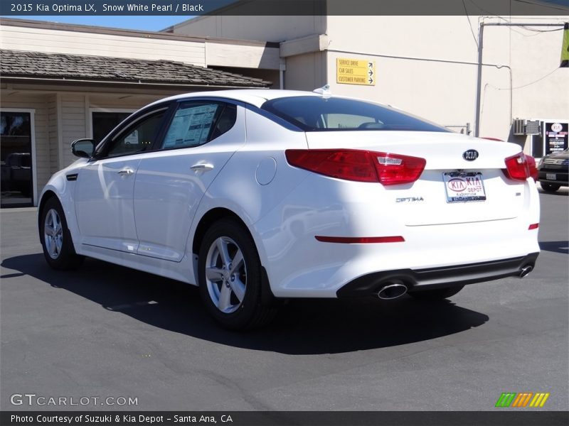 Snow White Pearl / Black 2015 Kia Optima LX