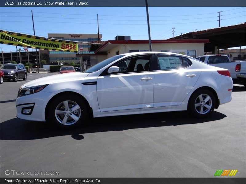 Snow White Pearl / Black 2015 Kia Optima LX