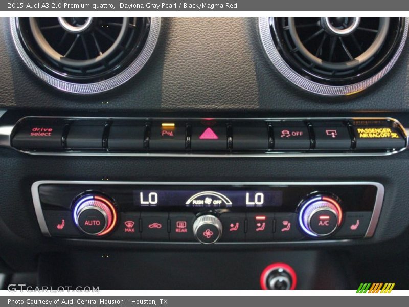 Daytona Gray Pearl / Black/Magma Red 2015 Audi A3 2.0 Premium quattro