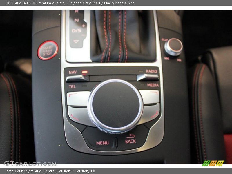 Daytona Gray Pearl / Black/Magma Red 2015 Audi A3 2.0 Premium quattro