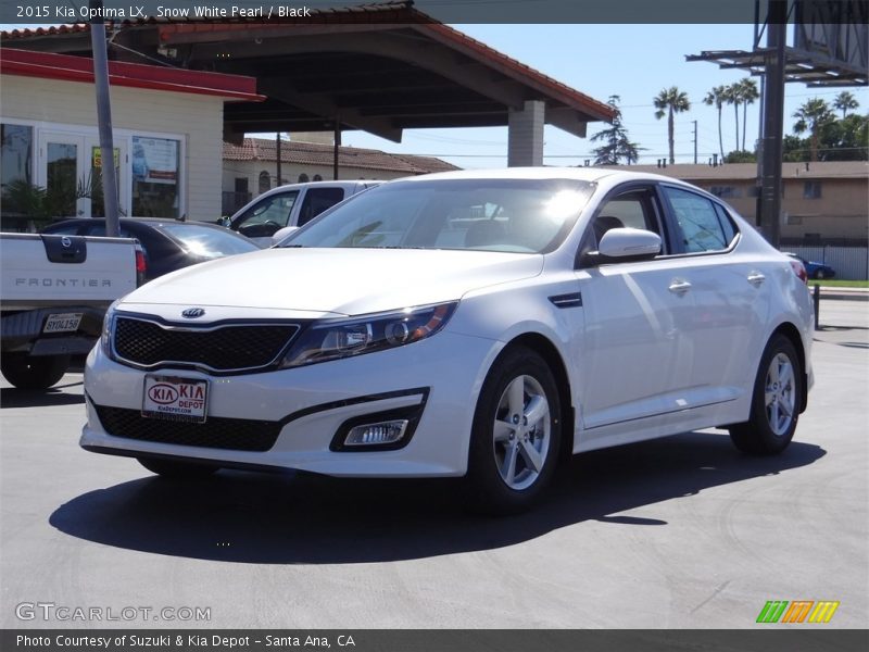 Snow White Pearl / Black 2015 Kia Optima LX