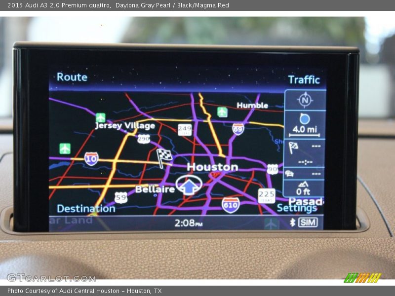 Daytona Gray Pearl / Black/Magma Red 2015 Audi A3 2.0 Premium quattro