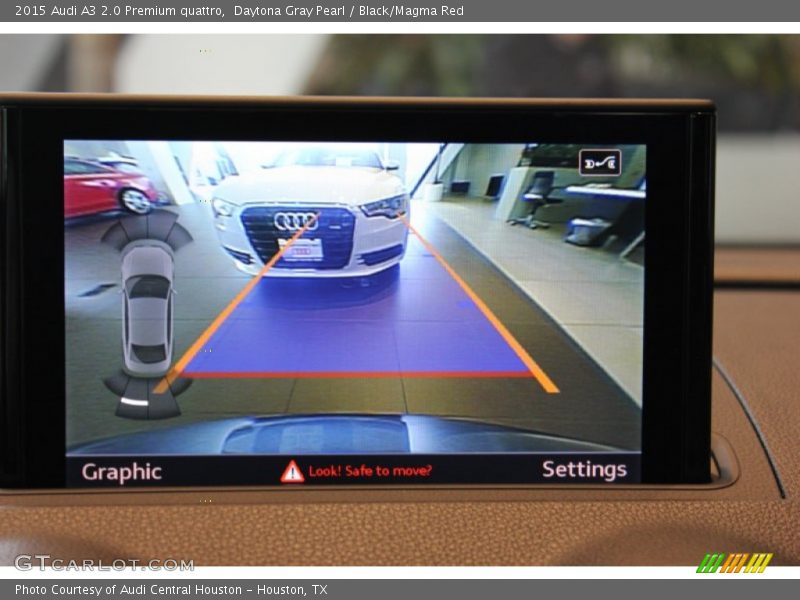 Daytona Gray Pearl / Black/Magma Red 2015 Audi A3 2.0 Premium quattro