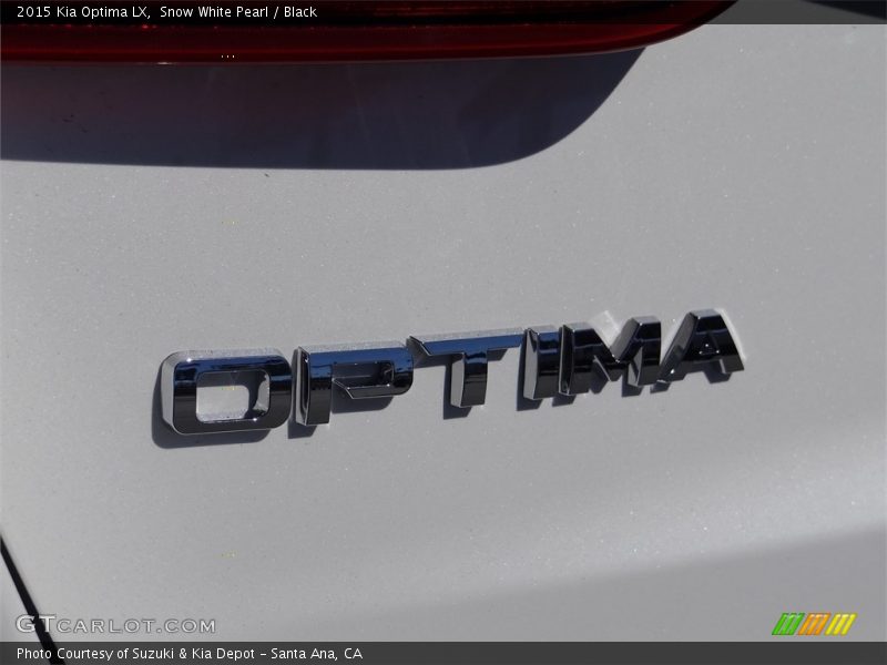 Snow White Pearl / Black 2015 Kia Optima LX