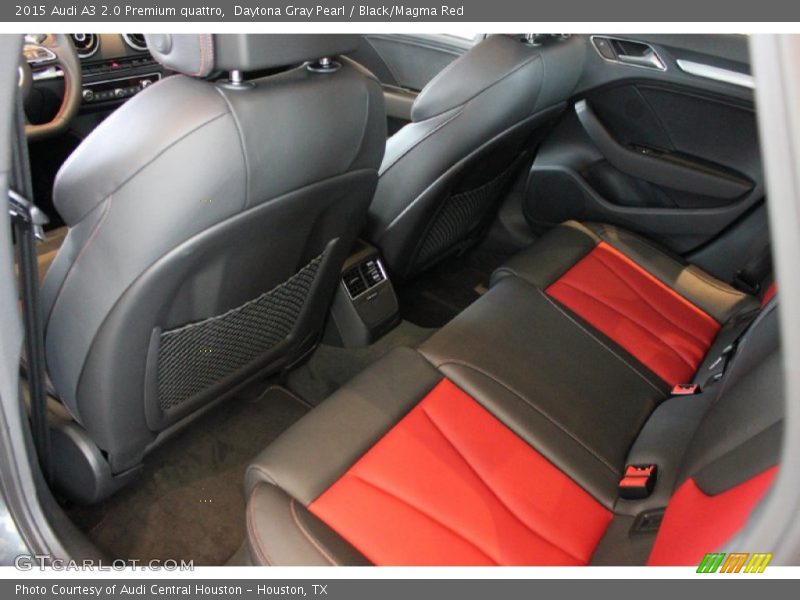 Daytona Gray Pearl / Black/Magma Red 2015 Audi A3 2.0 Premium quattro