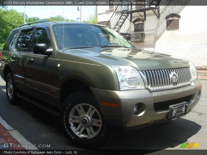 Estate Green Metallic / Medium Dark Parchment 2003 Mercury Mountaineer Convenience AWD