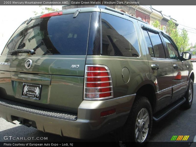 Estate Green Metallic / Medium Dark Parchment 2003 Mercury Mountaineer Convenience AWD