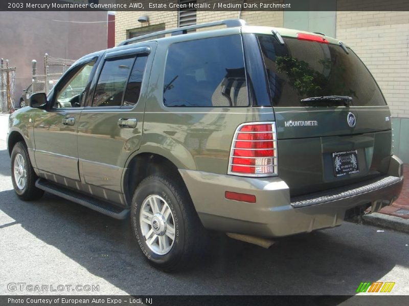 Estate Green Metallic / Medium Dark Parchment 2003 Mercury Mountaineer Convenience AWD