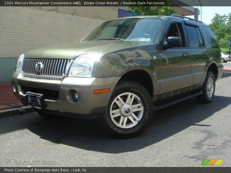 Estate Green Metallic / Medium Dark Parchment 2003 Mercury Mountaineer Convenience AWD