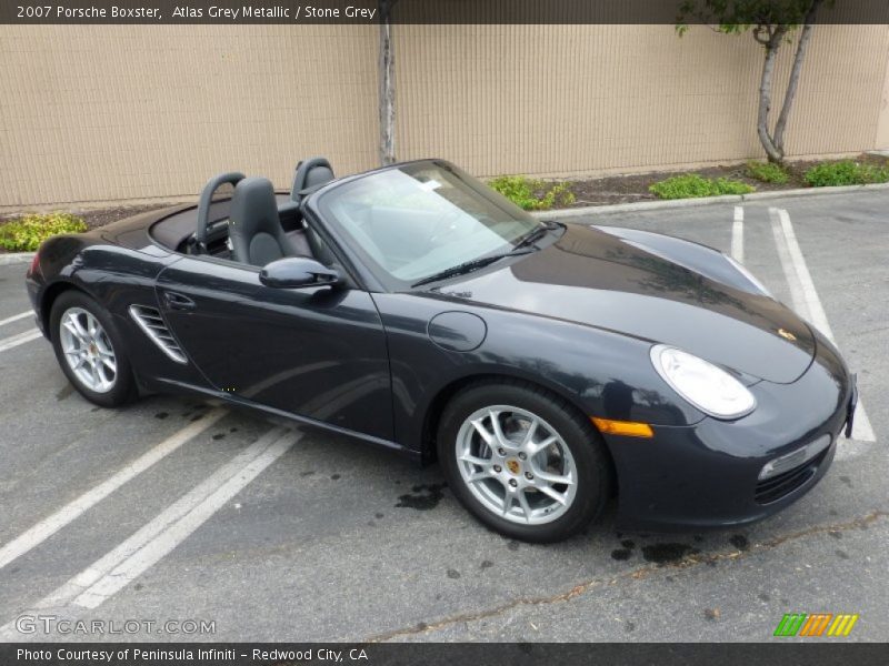 Atlas Grey Metallic / Stone Grey 2007 Porsche Boxster