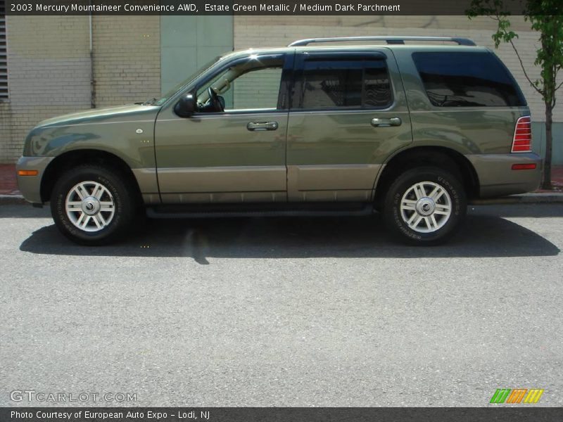 Estate Green Metallic / Medium Dark Parchment 2003 Mercury Mountaineer Convenience AWD
