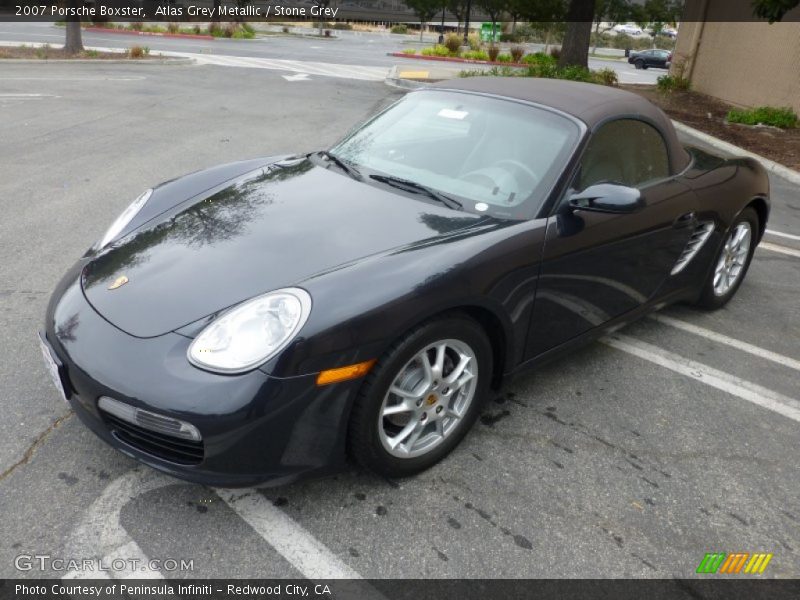 Atlas Grey Metallic / Stone Grey 2007 Porsche Boxster