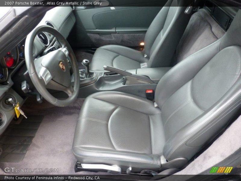 Atlas Grey Metallic / Stone Grey 2007 Porsche Boxster