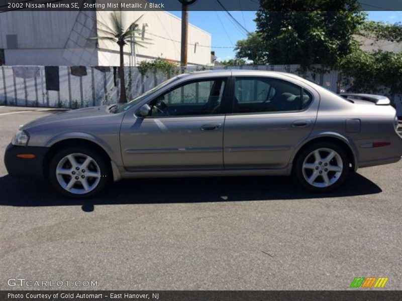 Sterling Mist Metallic / Black 2002 Nissan Maxima SE