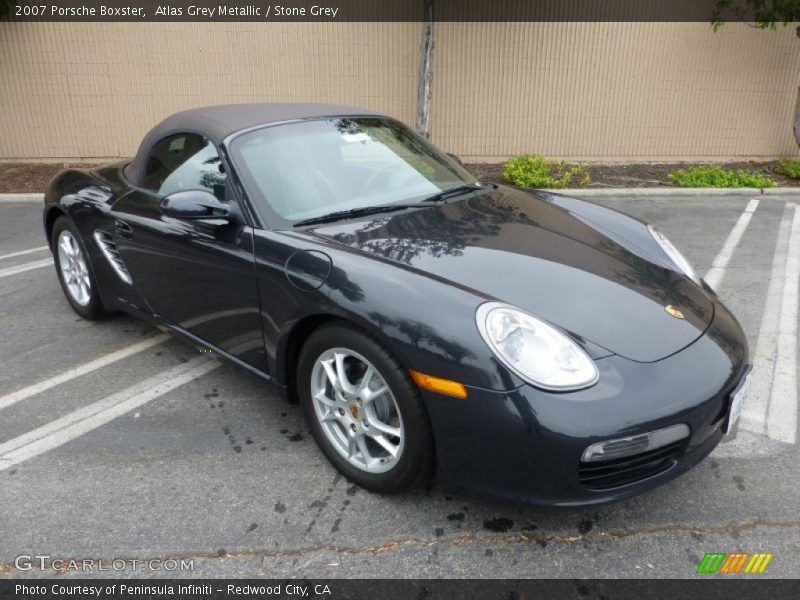 Atlas Grey Metallic / Stone Grey 2007 Porsche Boxster