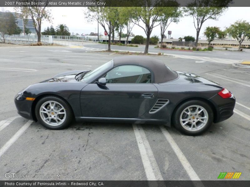 Atlas Grey Metallic / Stone Grey 2007 Porsche Boxster