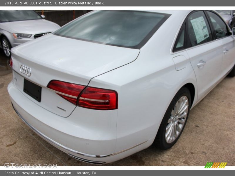 Glacier White Metallic / Black 2015 Audi A8 3.0T quattro