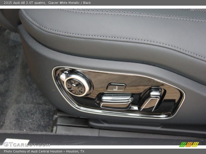Glacier White Metallic / Black 2015 Audi A8 3.0T quattro